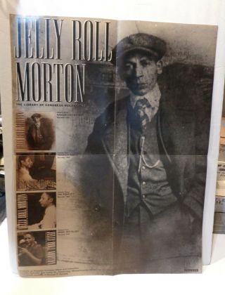 Rounder Records Library Of Congress Recordings Jelly Roll Morton Promo Poster
