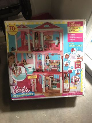 Mattel Barbie 3 Floor Dreamhouse Doll House Playset Pink Ffy84 - 9997,  Ages 3,