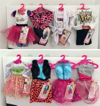 28 " Barbie,  Best Fashion Friend Outfit Packs,  Set Of 8 Outfits,  Nwt