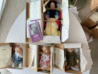Snow White & The Seven Dwarfs Ashton Drake Disney Porcelain Figurine Doll Set