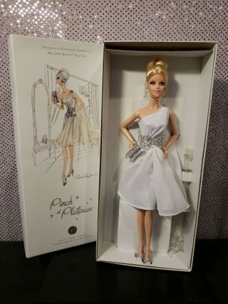 Pinch Of Platinum Barbie Doll Bfc Exclusive Platinum Label Mattel T7680 Nrfb