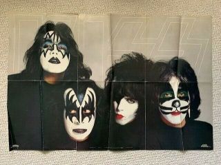 Kiss 22x33 Vintage Color Poster From 1979 Rare Dynasty Era Kiss