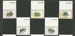 Barbuda Birds 18v With Margins Mnh Sg503 - 520 3 Scans