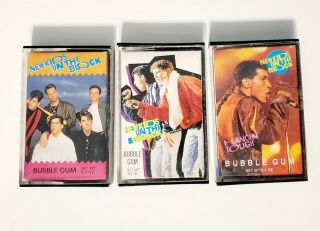 Vintage 80s Kids On The Block Bubblegum Cassette Set Of 3