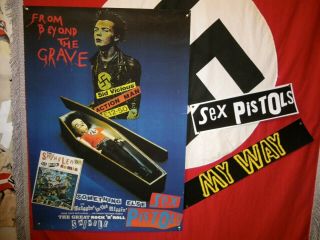 Sex Pistols Sid Vicious From Beyond The Grave Poster Seditionaries 1977 Punk