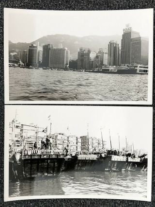 2 X China Hongkong Old Photo Harbour Building Rolex