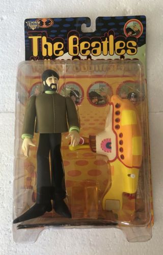 Mcfarlane The Beatles Yellow Submarine George W/sub Sm Dent In Plastic