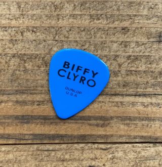 Blue Biffy Clyro Only Revolutions Tour Guitar Pick Plectrum Simon Neil Band Rare 2