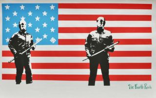 Anonymous - The Fourth Reich Poster Against Police Brutality Usa