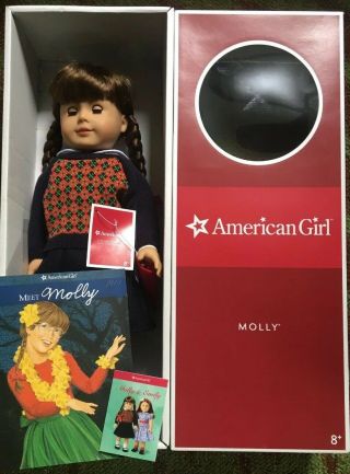 American Girl Doll Molly Mcintire With Accessories 2008 - Retired