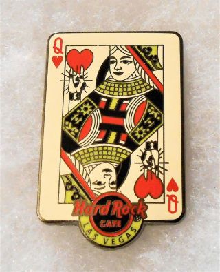 Hard Rock Cafe Las Vegas Strip Queen Of Hearts Playing Card Pin 99100