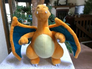 2013 Pokemon Center Charizard Plush Stuffed Animal Game Freak Orange Dragon Toy