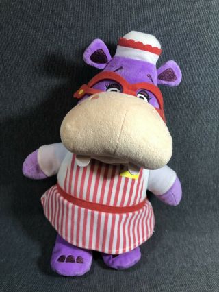 Disney Store Jr Doc Mcstuffins Talking Hallie Hippo Soft Stuffed Plush 14 " 1