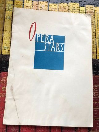 Vintage Soviet Opera Stars Brochure Obukhova Pirogov Kozlovsky Lemeshev Ussr