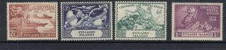 Pitcairn Islands Kgv1 1949 Upu Stamps.  Set Of 4.  Sg13 - 16 Mnh