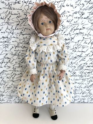 Antique Wooden 21” Schoenhut Girl Doll 2