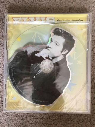 Elvis Cd Love Me Tender Rare Bmg Shaped Picture Disc