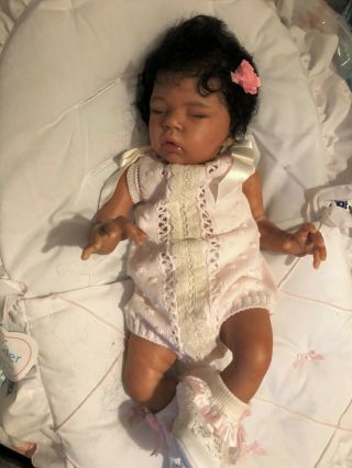 Biracial Reborn Baby Girl,  Saryah By Laura T.  Ross With