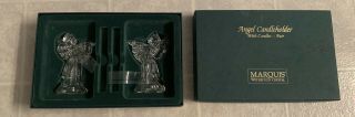 Marquis By Waterford Crystal Angel Candle Holder Figurines