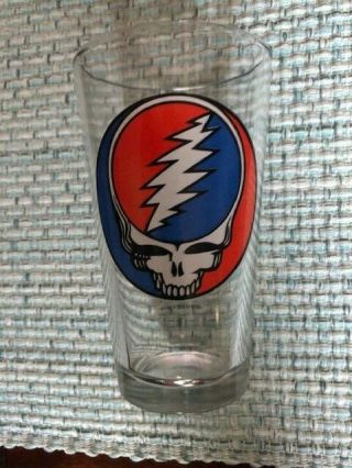 Rare Gdp Official Licensed Grateful Dead Steal Your Face 16 Oz Pint Glass