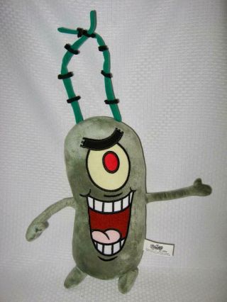 Spongebob Squarepants Large Plankton 21 " Plush Stuffed Toy By Viacom 2010