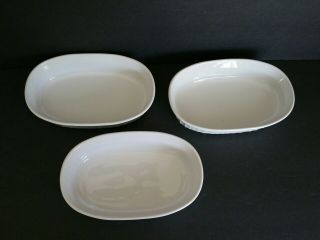 Vintage Corning Ware FRENCH WHITE Individual Baking Dishes F - 15 - B (Set of 4) K69 3