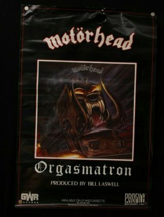 Motorhead " Orgasmatron " Promo Poster 36 X 24