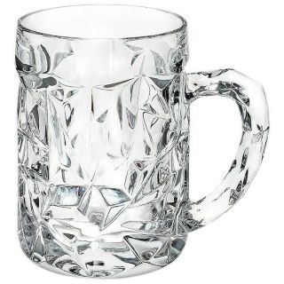 Tiffany & Co.  Crystal Rock Cut Beer Mug -,