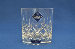Edinburgh Cut Crystal Whisky Glass - With Labels - More Available