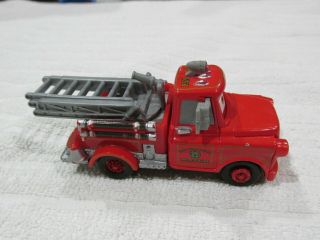 Rescue Squad Fire Truck Mater Disney Pixar Cars 1:55 Scale Red Fire Engine