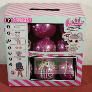 Lol L.  O.  L Sparkle Series Doll Store Display Of 18 Balls Untouched