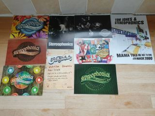 8 Stereophonics Promotional Post Cards,  1 Promo Flyer And Singles Poster