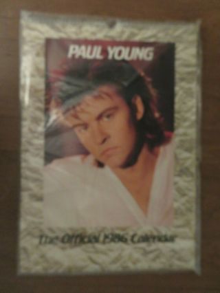 Vintage Nos Paul Young 1986 Wall Calendar Still In Wrapper