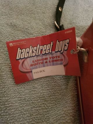 Backstreet Boys Larger Than Life Collectible Lunch Box 2000 w/ tags 2