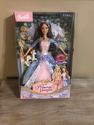 Mattel Erika Barbie Doll Princess And The Pauper 2004 Singing