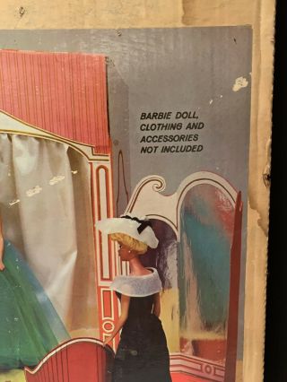RARE Vintage 1962 Barbie Fashion Shop Mattel Cardboard Doll Furniture IOB 3