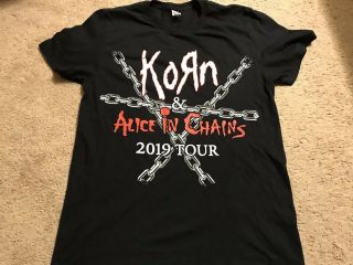 Korn Alice In Chains 2019 Concert Shirt Adult M Nwot