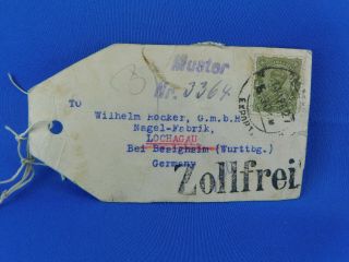 India Old Registered 1927 Muestra To Germany [s7/3]
