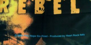 Rare 2003 Bob Marley Soul Rebel Cloth Textile Poster Flag Banner 30 