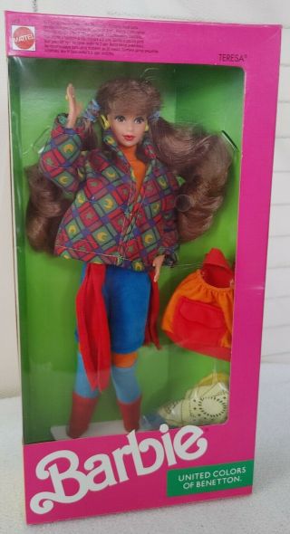 Vintage Teresa (barbie) United Colors Of Benetton Doll (1990) Nrfb