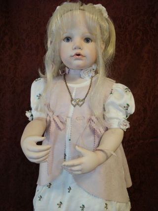 Angel - 3 Year Old 27 " Porcelain Doll By Hildegard Gunzel