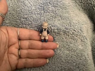 Miniature Handmade Mini 1/2 1/24th Half Scale Tiny Little Boy Ooak Dollhouse