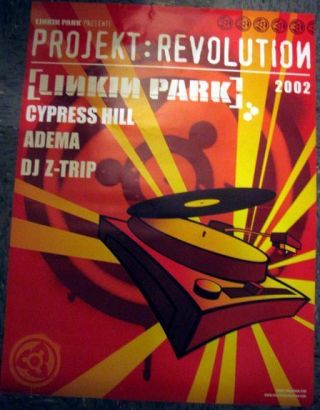 Chester Bennington Linkin Park Poster 2002 Tour Projekt Revolution Tour