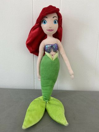 17 " Disney Little Mermaid Ariel Soft Plush Stuffed Doll - Pretty Movie Princess