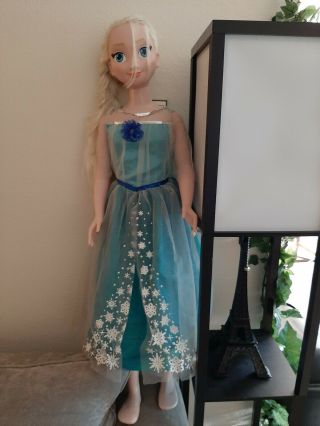 Disney Frozen Elsa 1st Edition Doll 2014 38inch In With Dress