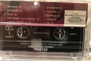 Vintage Selena Quintanilla Cassette: Amor Prohibido.  1994. 2