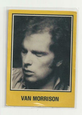 Rare Van Morrison Promotional Card For Into The Music 1979
