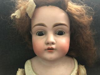 Vintage MADE IN GERMANY Porcelain Doll w/ Florodora Leather Body SLEEPY EYES 25 