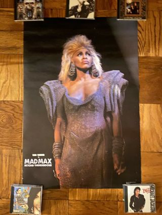 Tina Turner 1985 Mad Mac Poster Vintage