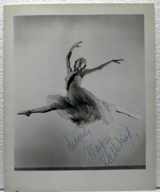 Marjorie Tallchief,  Native American Ballet Dancer,  Signed Autographed 8x10 Photo